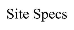 SITE SPECS trademark