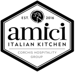 AMICI 30A ITALIAN KITCHEN CORCHIS HOSPITALITY GROUP EST. 2016 trademark