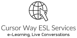 CURSOR WAY ESL SERVICES E-LEARNING, LIVE CONVERSATIONS trademark