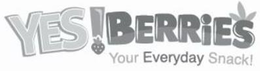 YES!BERRIES YOUR EVERYDAY SNACK! trademark