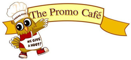 THE PROMO CAFE, PROMO PETE, WE GIVE A HOOT! trademark