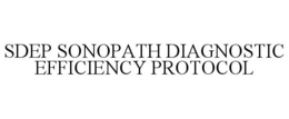SDEP SONOPATH DIAGNOSTIC EFFICIENCY PROTOCOL trademark