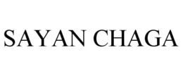 SAYAN CHAGA trademark