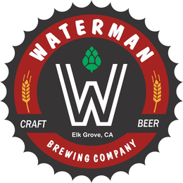 WATERMAN BREWING COMPANY CRAFT BEER ELK GROVE, CA W trademark