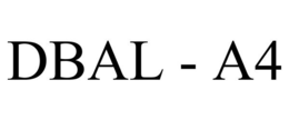 DBAL - A4 trademark