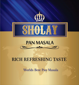 SHOLAY PAN MASALA RICH REFRESHING TASTEWORLDS BEST PAN MASALA trademark