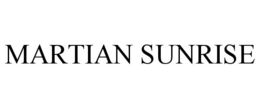 MARTIAN SUNRISE trademark