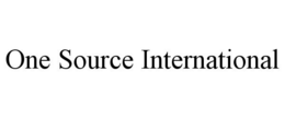 ONE SOURCE INTERNATIONAL trademark