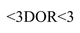 <3DOR<3 trademark