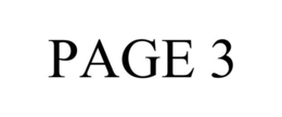 PAGE 3 trademark