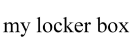 MY LOCKER BOX trademark