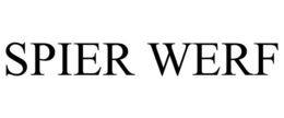 SPIER WERF trademark