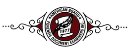 AMERICAN BOARD FORENSIC DOCUMENT EXAMINERS INC. 1977 trademark