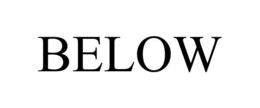 BELOW trademark
