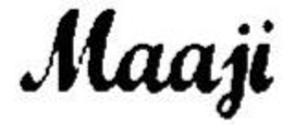 "MAAJI" trademark