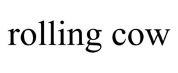 ROLLING COW trademark