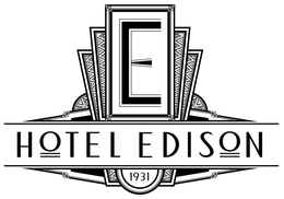 E HOTEL EDISON 1931 trademark
