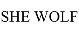 SHE WOLF trademark