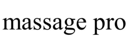 MASSAGE PRO trademark