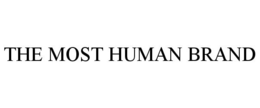 THE MOST HUMAN BRAND trademark
