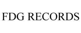 FDG RECORDS trademark