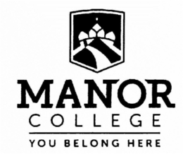 MANOR COLLEGE YOU BELONG HERE trademark