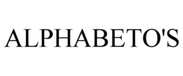 ALPHABETO'S trademark