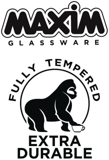 MAXIM GLASSWARE FULLY TEMPERED EXTRA DURABLE trademark
