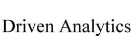 DRIVEN ANALYTICS trademark