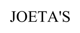 JOETA'S trademark