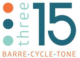 THREE 15 BARRE · CYCLE · TONE trademark