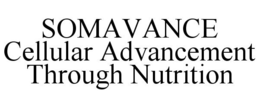 SOMAVANCE CELLULAR ADVANCEMENT THROUGH NUTRITION trademark