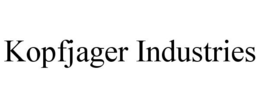 KOPFJAGER INDUSTRIES trademark