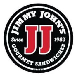 JIMMY JOHN'S JJ SINCE 1983 GOURMET SANDWICHES TASTY! trademark