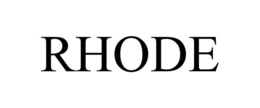 RHODE trademark