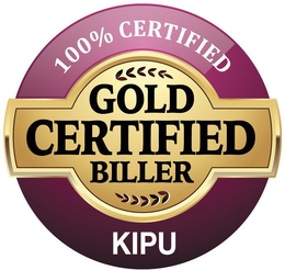 100% CERTIFIED GOLD CERTIFIED BILLER KIPU trademark