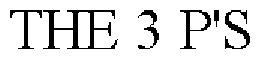 THE 3 P'S trademark