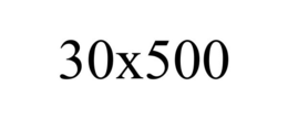 30X500 trademark