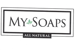 MY SOAPS ALL NATURAL trademark
