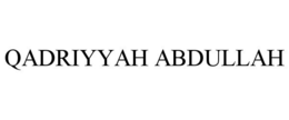 QADRIYYAH ABDULLAH trademark