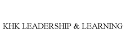 KHK LEADERSHIP & LEARNING trademark