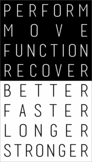 PERFORM MOVE FUNCTION RECOVER BETTER FASTER LONGER STRONGER trademark