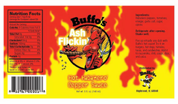 BUFFO'S ASH FLICKIN' HOT HABANERO PEPPER SAUCE trademark