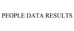 PEOPLE DATA RESULTS trademark