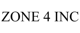 ZONE 4 INC trademark