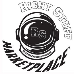 RS RESEARCH KNOWLEDGE FOR HIRE RIGHT STUFF MARKETPLACE trademark