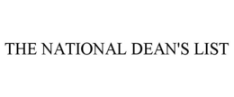 THE NATIONAL DEAN'S LIST trademark