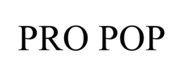 PRO POP trademark