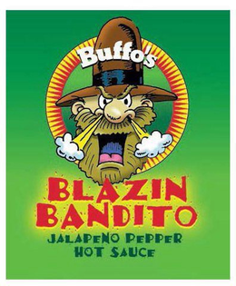 BUFFO'S BLAZIN BANDITO JALAPENO PEPPER HOT SAUCE trademark