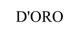 D'ORO trademark